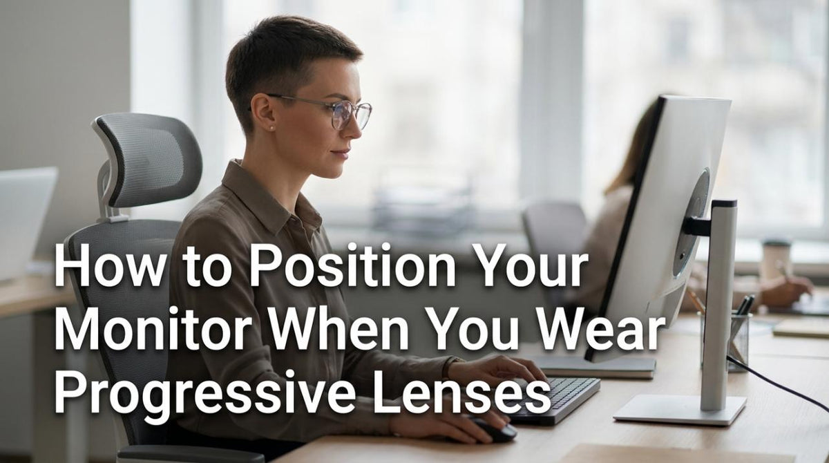 How to Position Your Monitor When You Wear Progressive Lenses