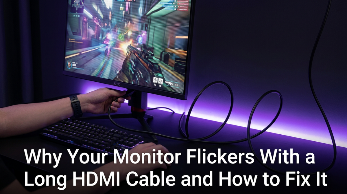 Long HDMI Cable Monitor Flicker: Causes & Easy Fixes