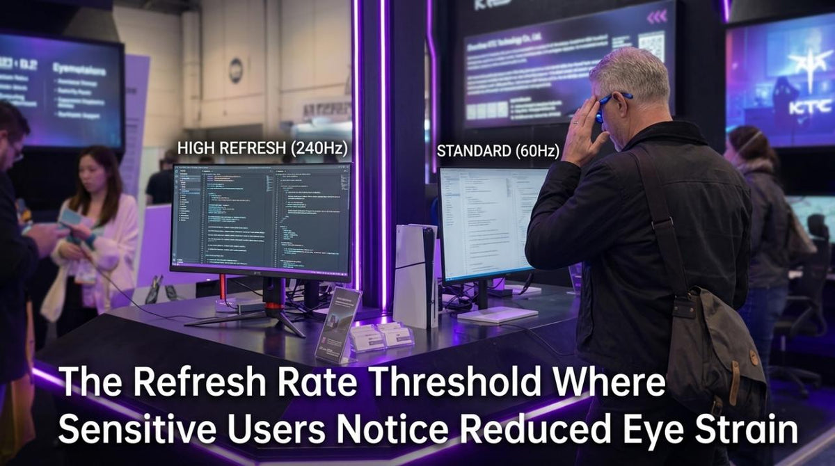 The Refresh Rate Threshold Where Sensitive Users Notice Reduced Eye Strain