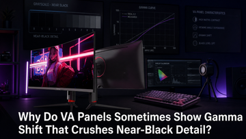 Why Do VA Panels Sometimes Show Gamma Shift That Crushes Near-Black Detail?