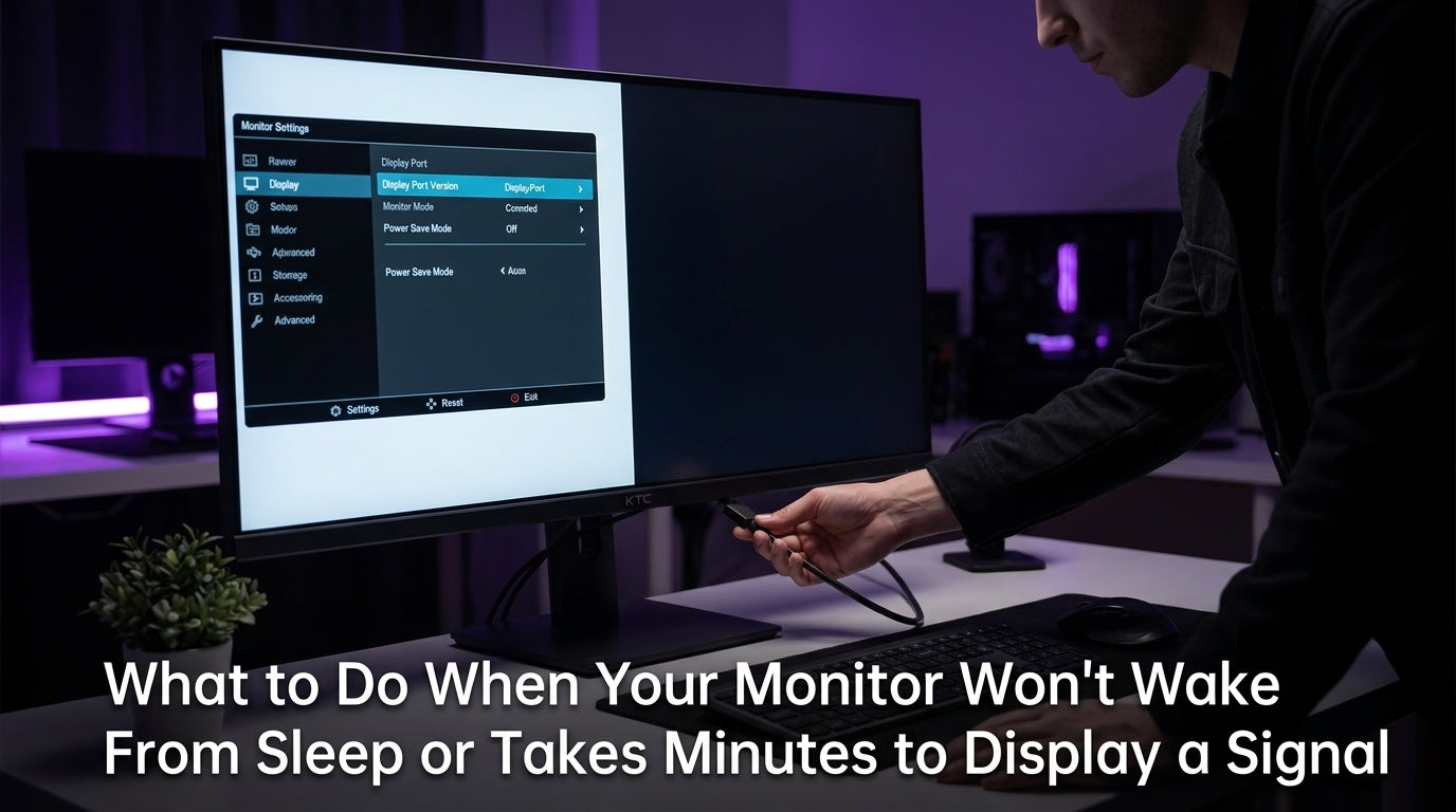 What to Do When Your Monitor Won’t Wake From Sleep or Takes Minutes to Display a Signal