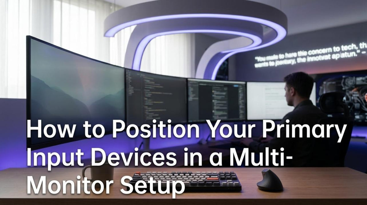 How to Position Your Primary Input Devices in a Multi-Monitor Setup
