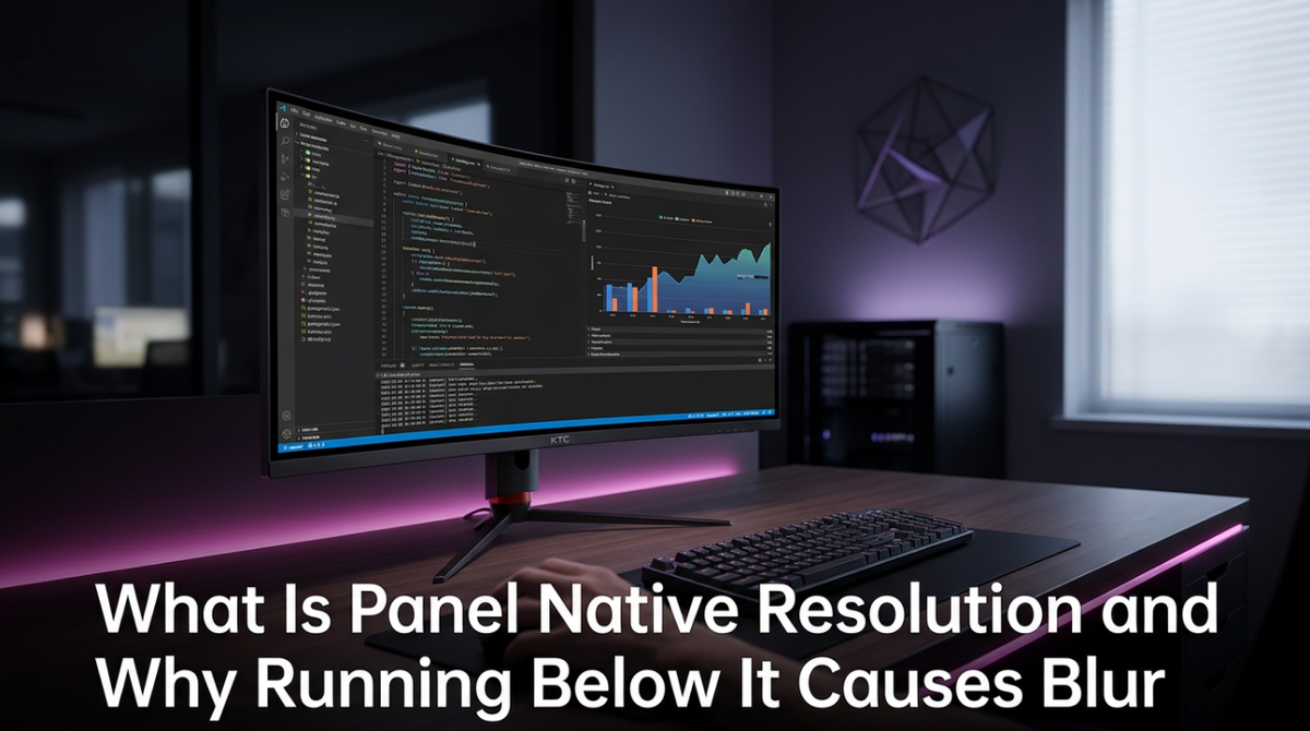 What Is Panel Native Resolution and Why Running Below It Causes Blur