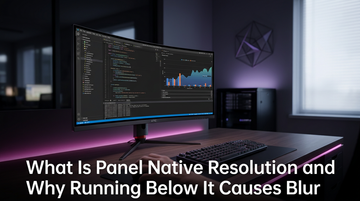 What Is Panel Native Resolution and Why Running Below It Causes Blur