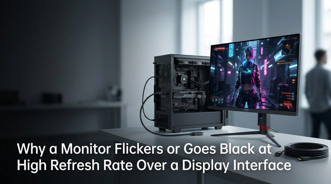Why a Monitor Flickers or Goes Black at High Refresh Rate Over a Display Interface