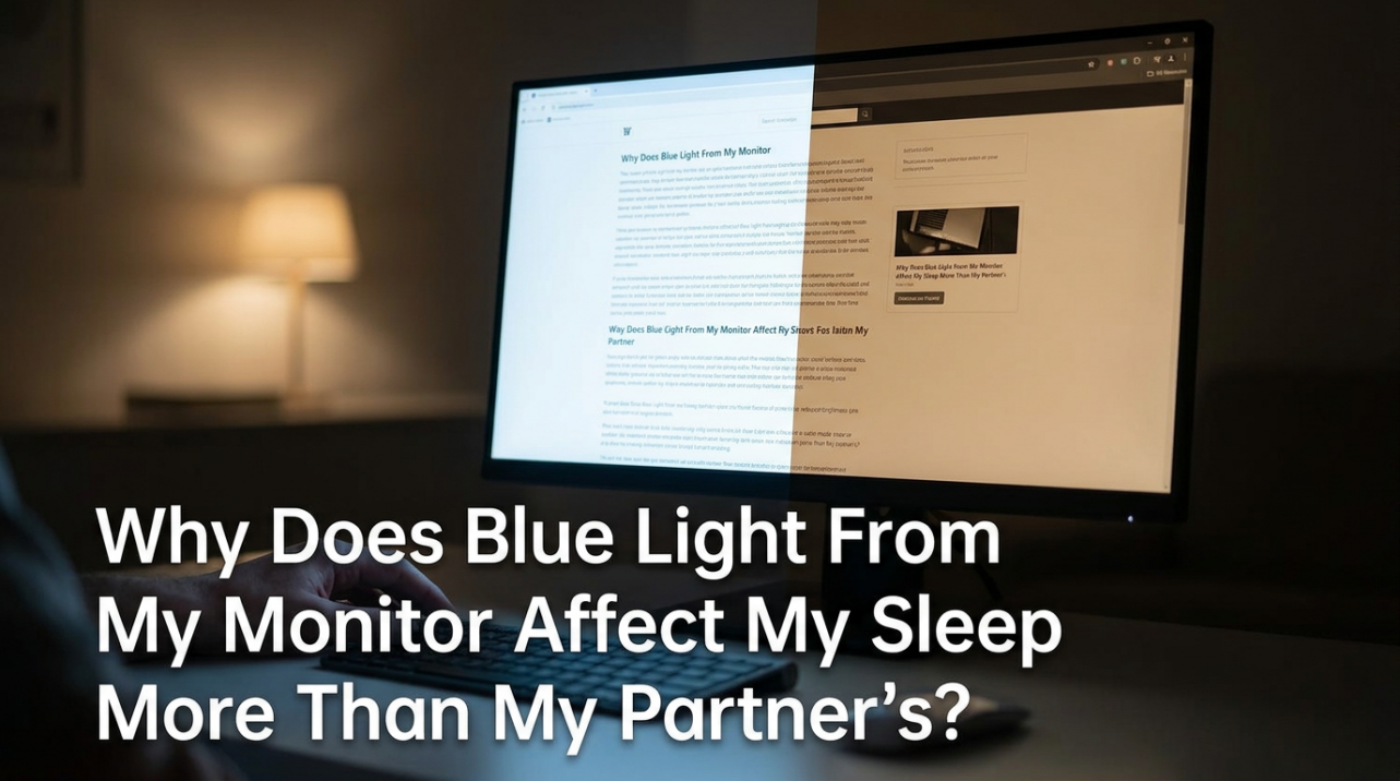 Why Does Blue Light From My Monitor Affect My Sleep More Than My Partner’s?