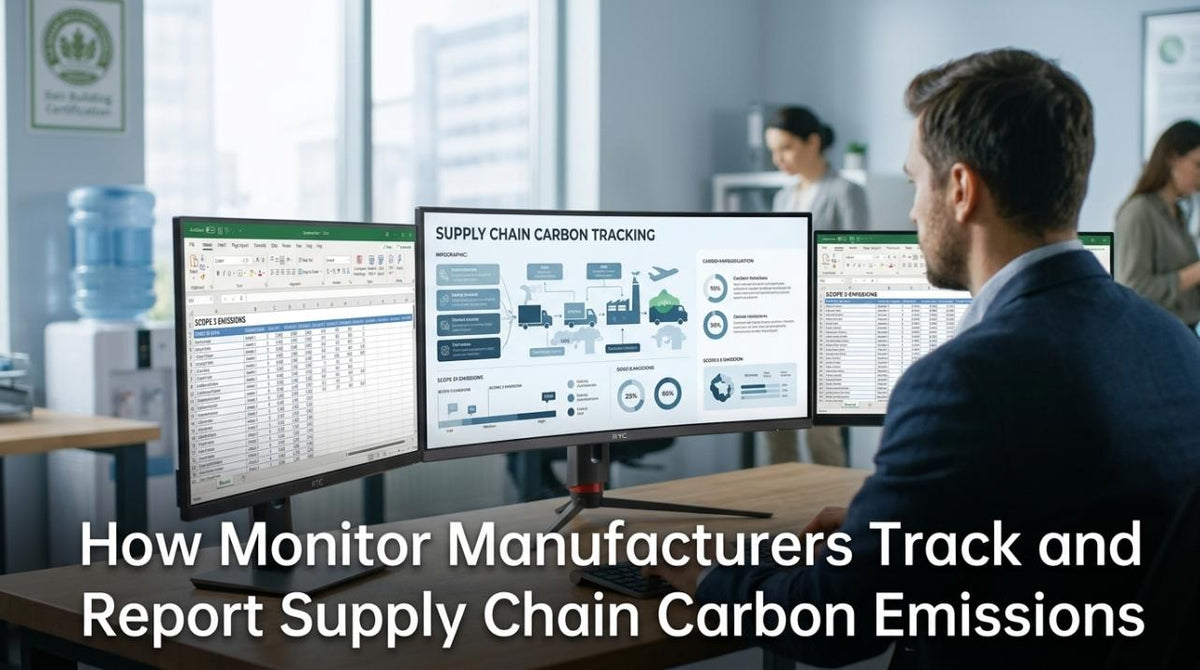 How Monitor Manufacturers Track and Report Supply Chain Carbon Emissions