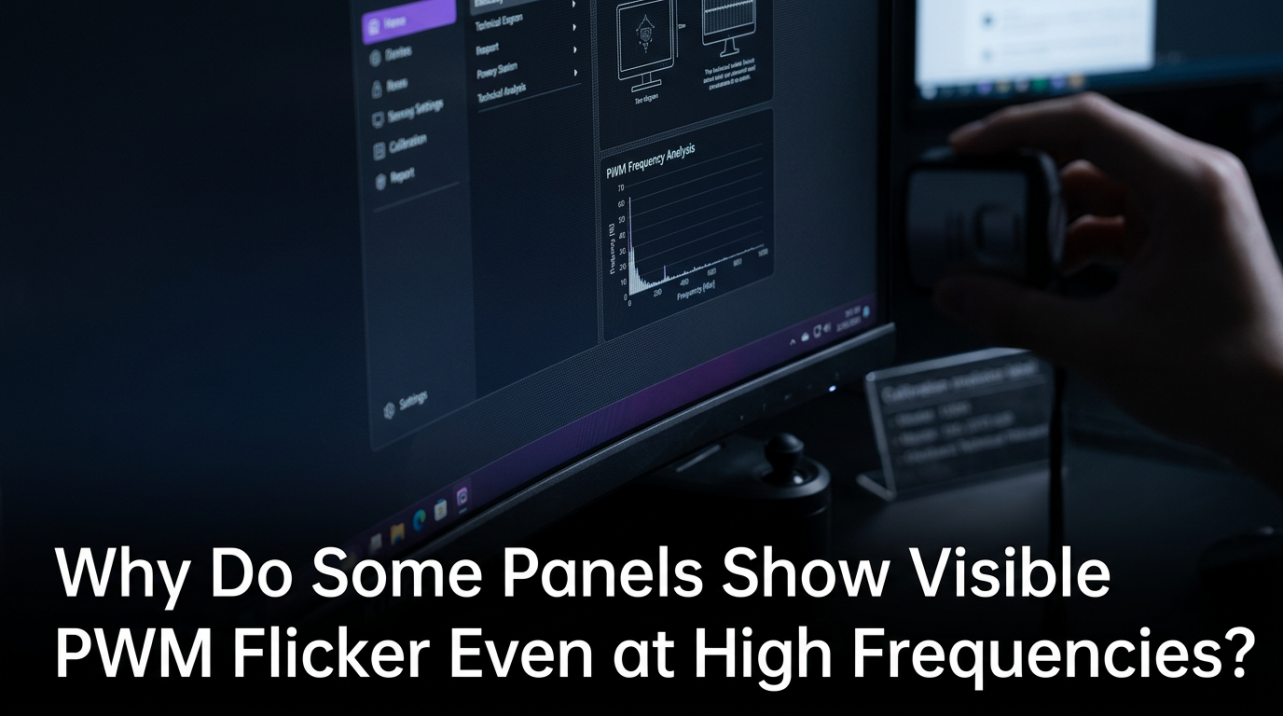 Why Do Some Panels Show Visible PWM Flicker Even at High Frequencies?