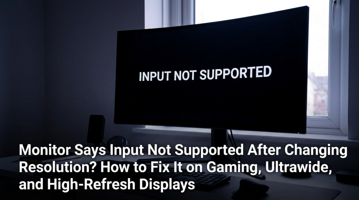 Monitor Input Utility Fix: Monitor 'Input Not Supported' After Resolution Change
