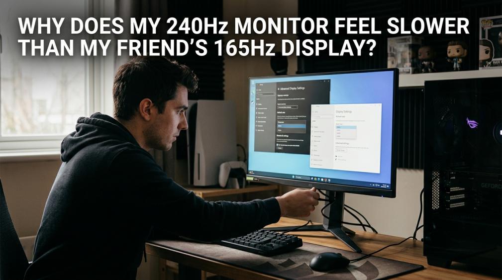 Why Does My 240Hz Monitor Feel Slower Than My Friend’s 165Hz Display?