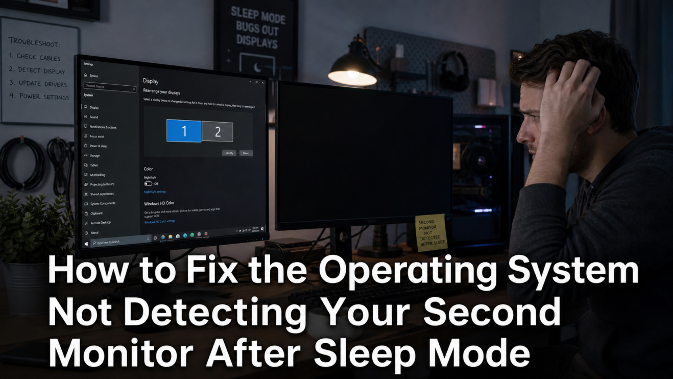 How to Fix the Operating System Not Detecting Your Second Monitor After Sleep Mode