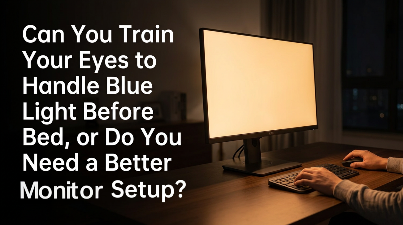 Can You Train Your Eyes to Handle Blue Light Before Bed, or Do You Need a Better Monitor Setup?