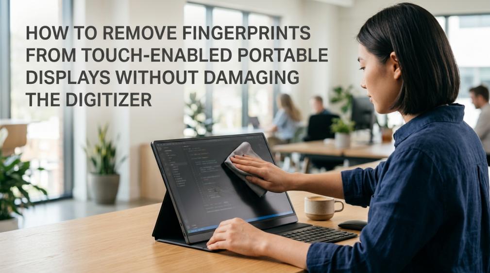 How to Remove Fingerprints from Touch-Enabled Portable Displays Without Damaging