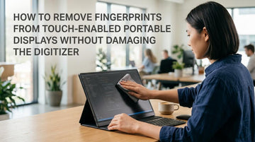 How to Remove Fingerprints from Touch-Enabled Portable Displays Without Damaging