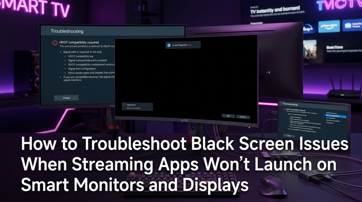 Fix Streaming App Black Screen on Smart Monitors & Displays