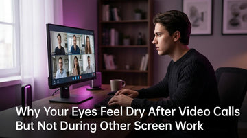 Why Your Eyes Feel Dry After Video Calls But Not During Other Screen Work