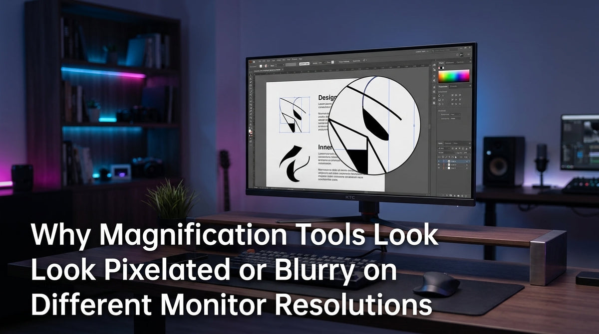 Why Magnification Tools Look Pixelated or Blurry on Different Monitor Resolutions
