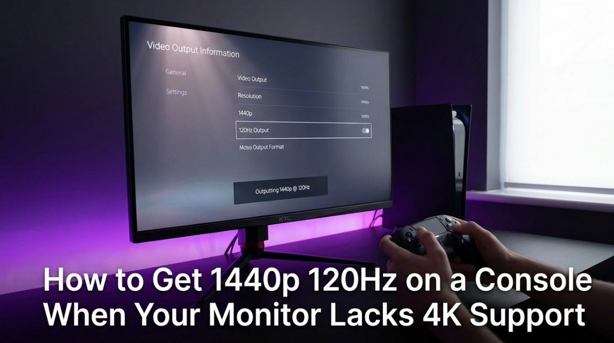 How to Get 1440p 120Hz on a Console When Your Monitor Lacks 4K Support