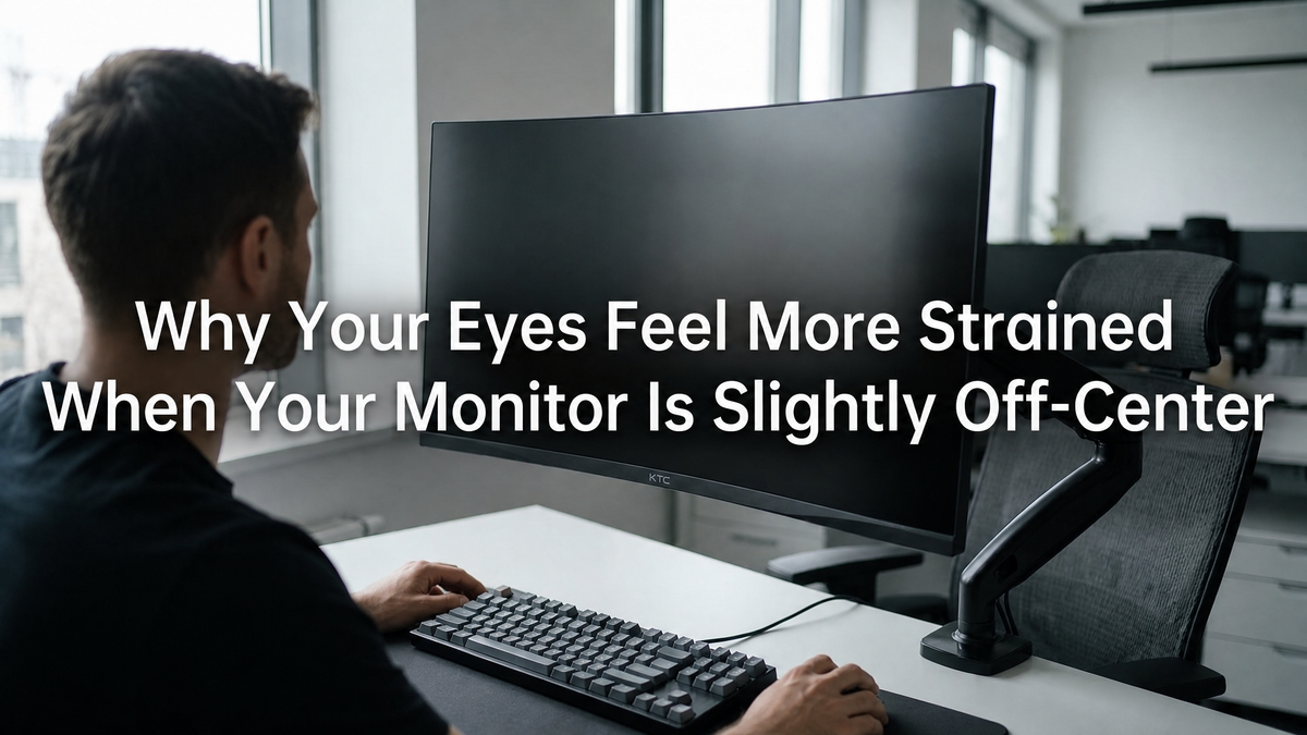 Why Your Eyes Feel More Strained When Your Monitor Is Slightly Off-Center