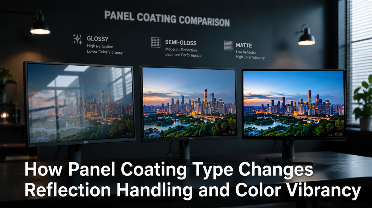 How Panel Coating Type Changes Reflection Handling and Color Vibrancy
