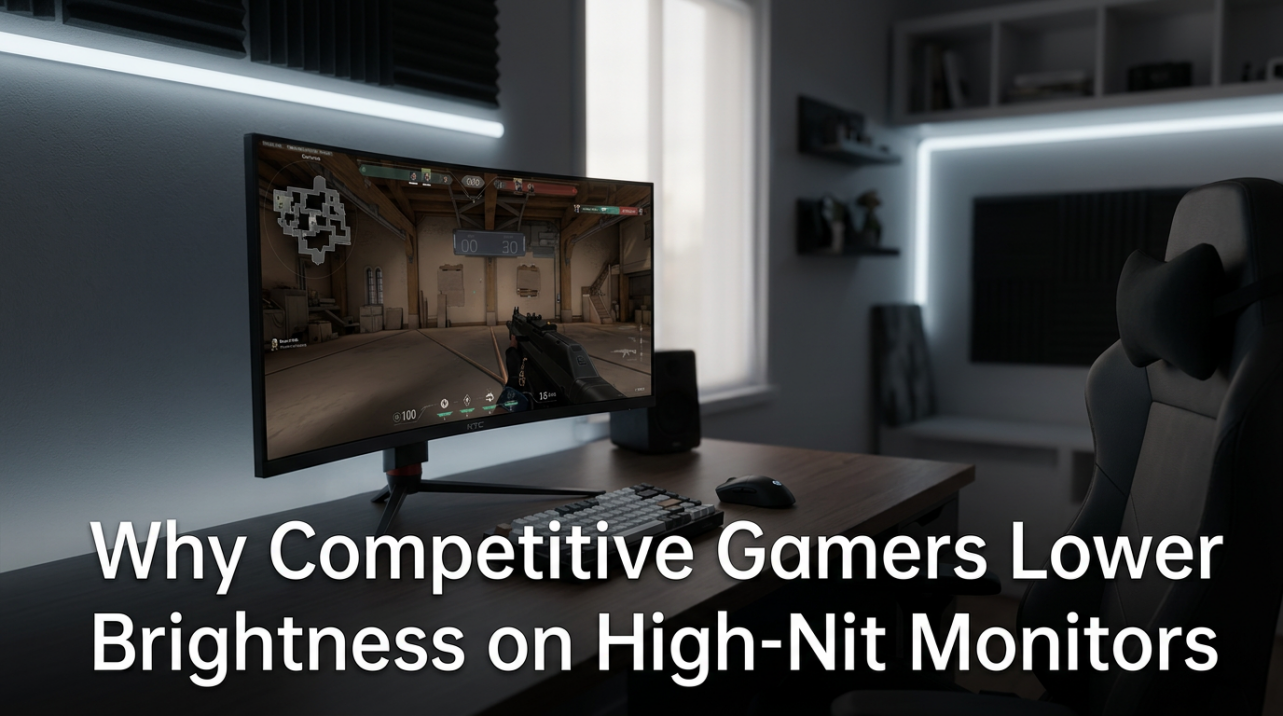 Why Competitive Gamers Lower Brightness on High-Nit Monitors