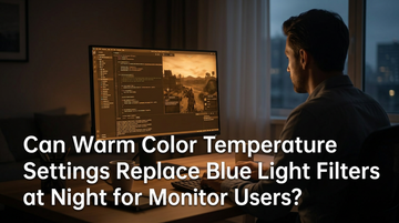 Can Warm Color Temperature Settings Replace Blue Light Filters at Night for Monitor Users?