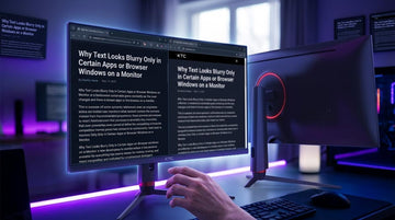 Why Text Looks Blurry Only in Certain Apps or Browser Windows on a Monitor