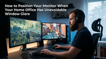 How to Position Your Monitor When Your Home Office Has Unavoidable Window Glare