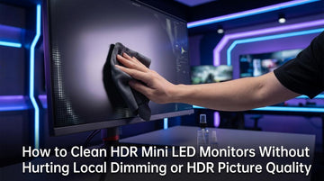 How to Clean HDR Mini LED Monitors Without Hurting Local Dimming or HDR Picture Quality