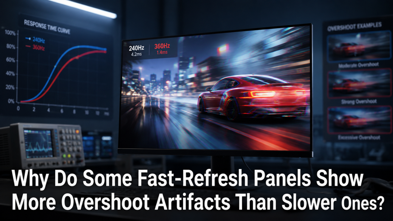 Why Do Some Fast-Refresh Panels Show More Overshoot Artifacts Than Slower Ones?