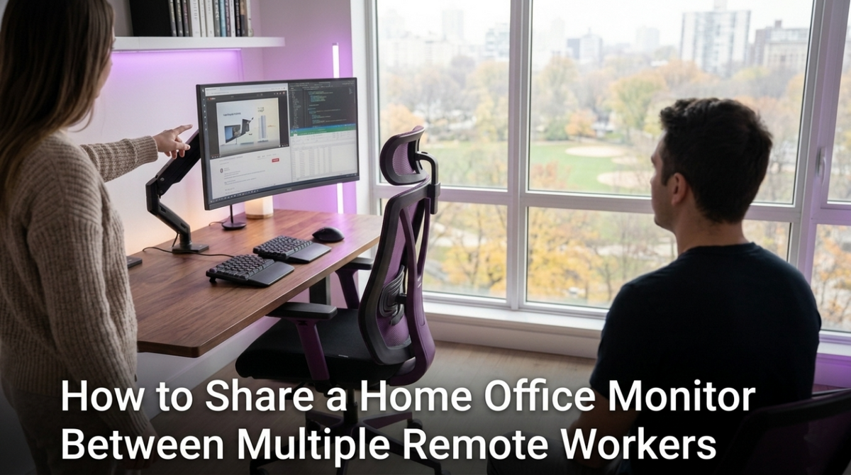 How to Share a Home Office Monitor Between Multiple Remote Workers
