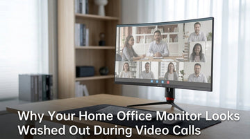 Why Your Home Office Monitor Looks Washed Out During Video Calls