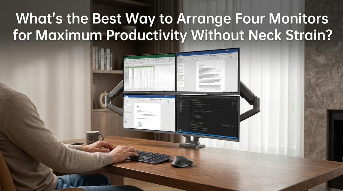 What’s the Best Way to Arrange Four Monitors for Maximum Productivity Without Neck Strain?