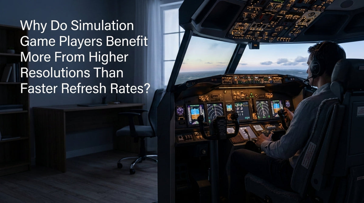 Why Do Simulation Game Players Benefit More From Higher Resolutions Than Faster Refresh Rates?