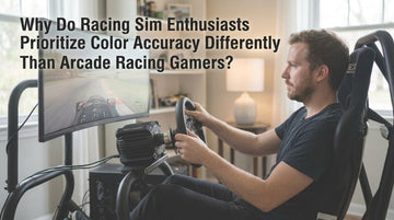 Why Do Racing Sim Enthusiasts Prioritize Color Accuracy Differently Than Arcade Racing Gamers?