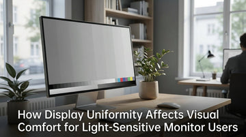 How Display Uniformity Affects Visual Comfort for Light-Sensitive Monitor Users