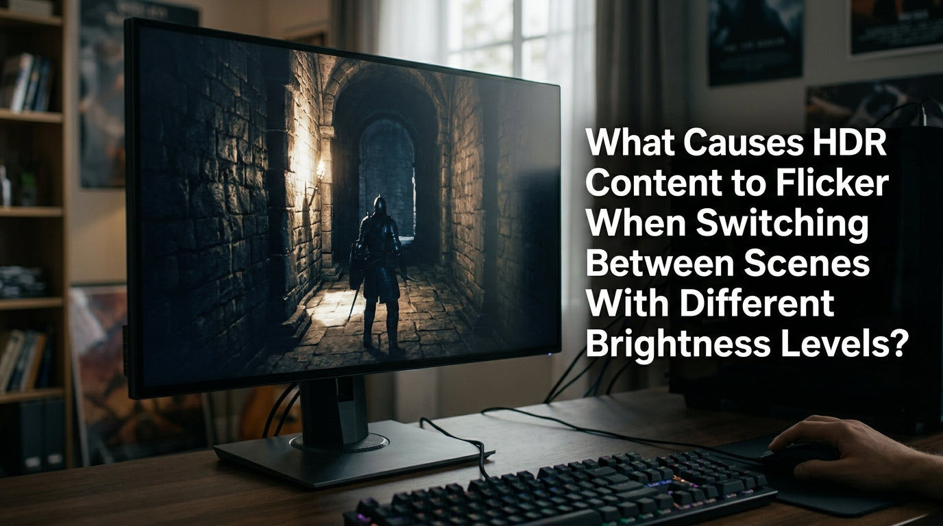 What Causes HDR Content to Flicker When Switching Between Scenes With Different Brightness Levels?
