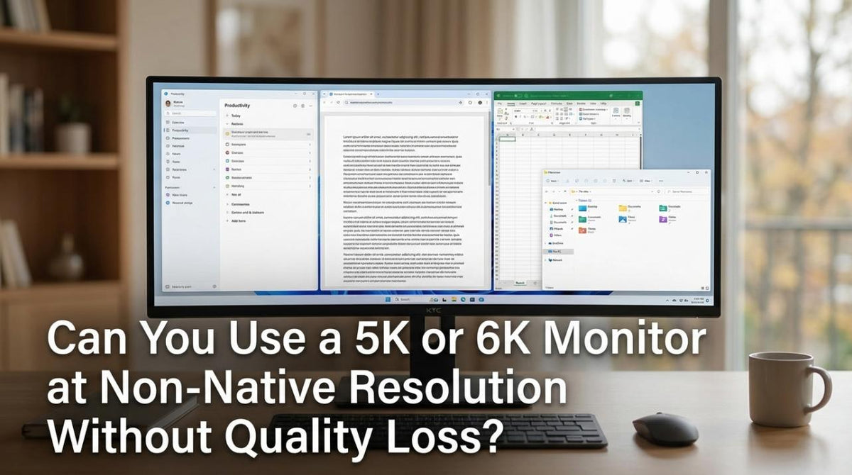 Can You Use a 5K or 6K Monitor at Non-Native Resolution Without Quality Loss?