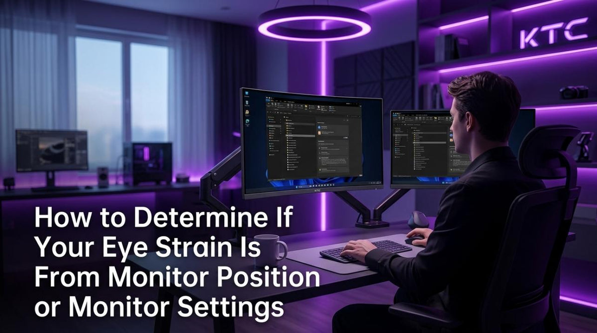 How to Determine If Your Eye Strain Is From Monitor Position or Monitor Settings