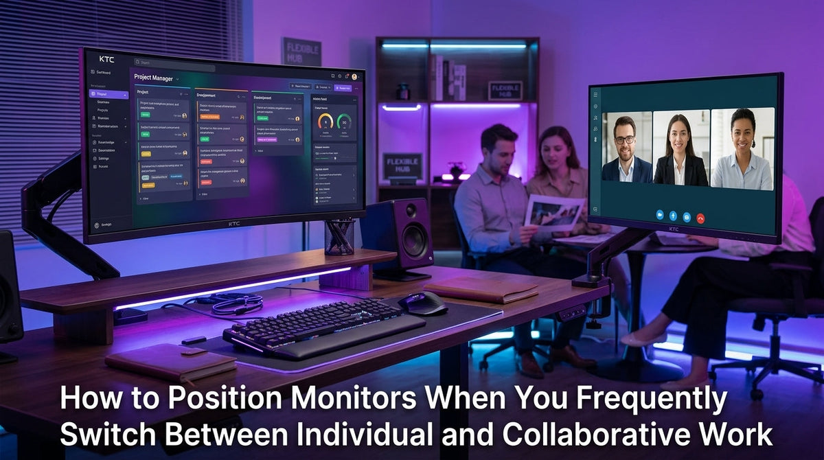 How to Position Monitors When You Frequently Switch Between Individual and Collaborative Work