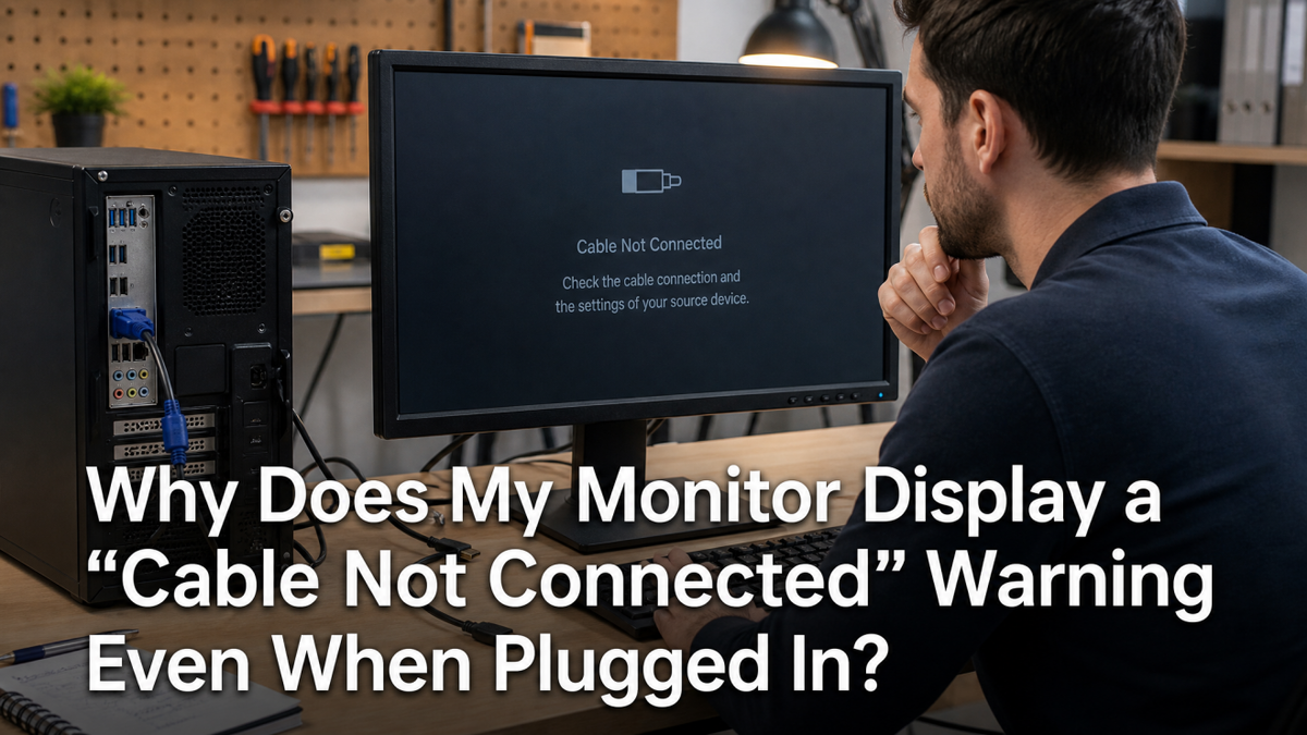 Not Plugged In Fix Monitor 'Cable Not Connected' Warning (When Plugged In)