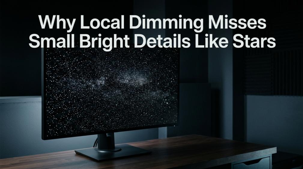 Why Local Dimming Misses Small Bright Details Like Stars