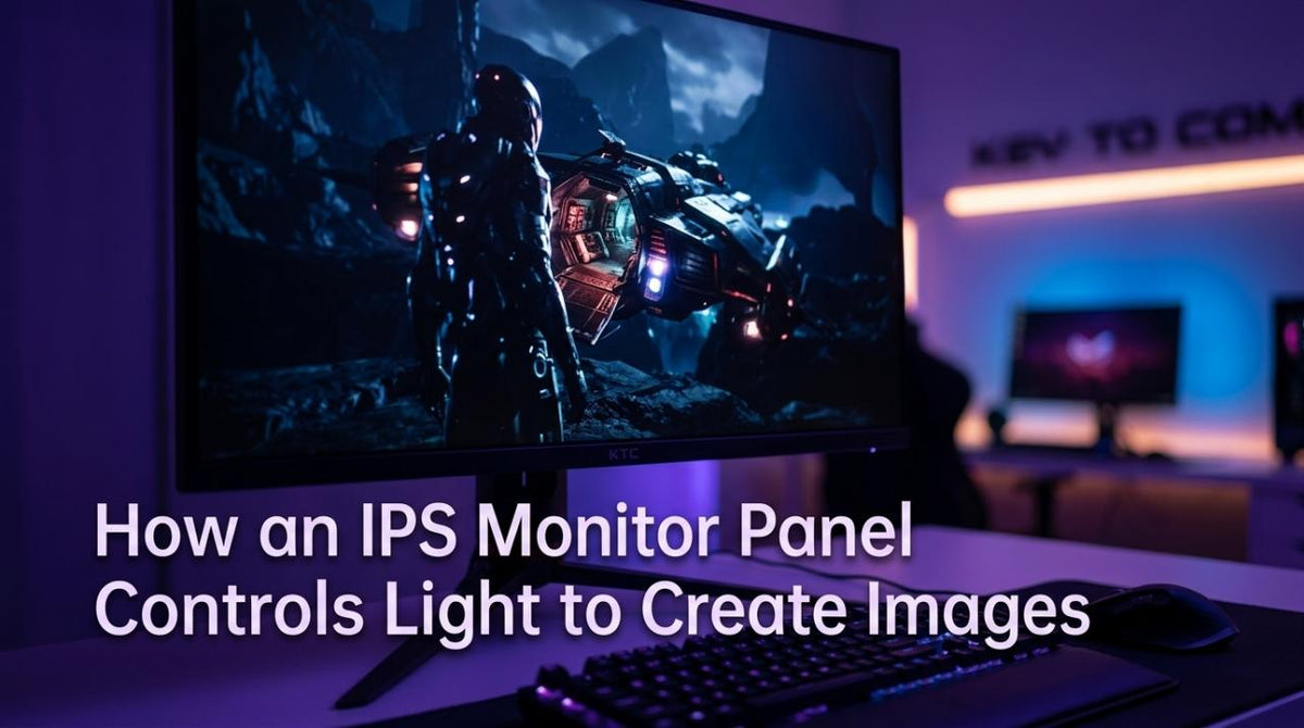 How an IPS Monitor Panel Controls Light to Create Images