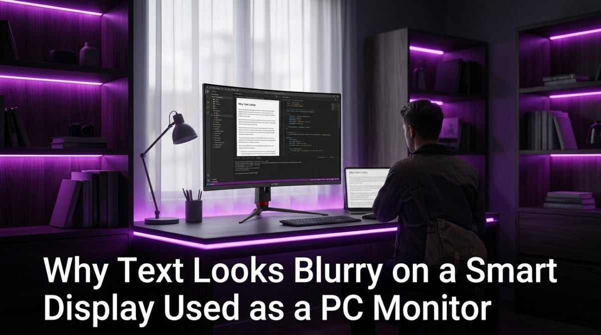 Why Text Looks Blurry on a Smart Display Used as a PC Monitor