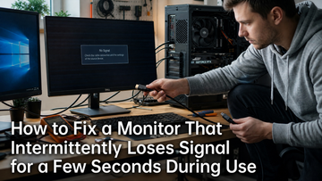 How to Fix a Monitor That Intermittently Loses Signal for a Few Seconds During Use