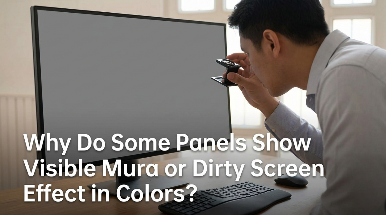 Why Do Some Panels Show Visible Mura or Dirty Screen Effect in Solid Colors?