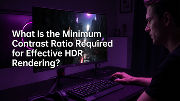 What Is the Minimum Contrast Ratio Required for Effective HDR Rendering?