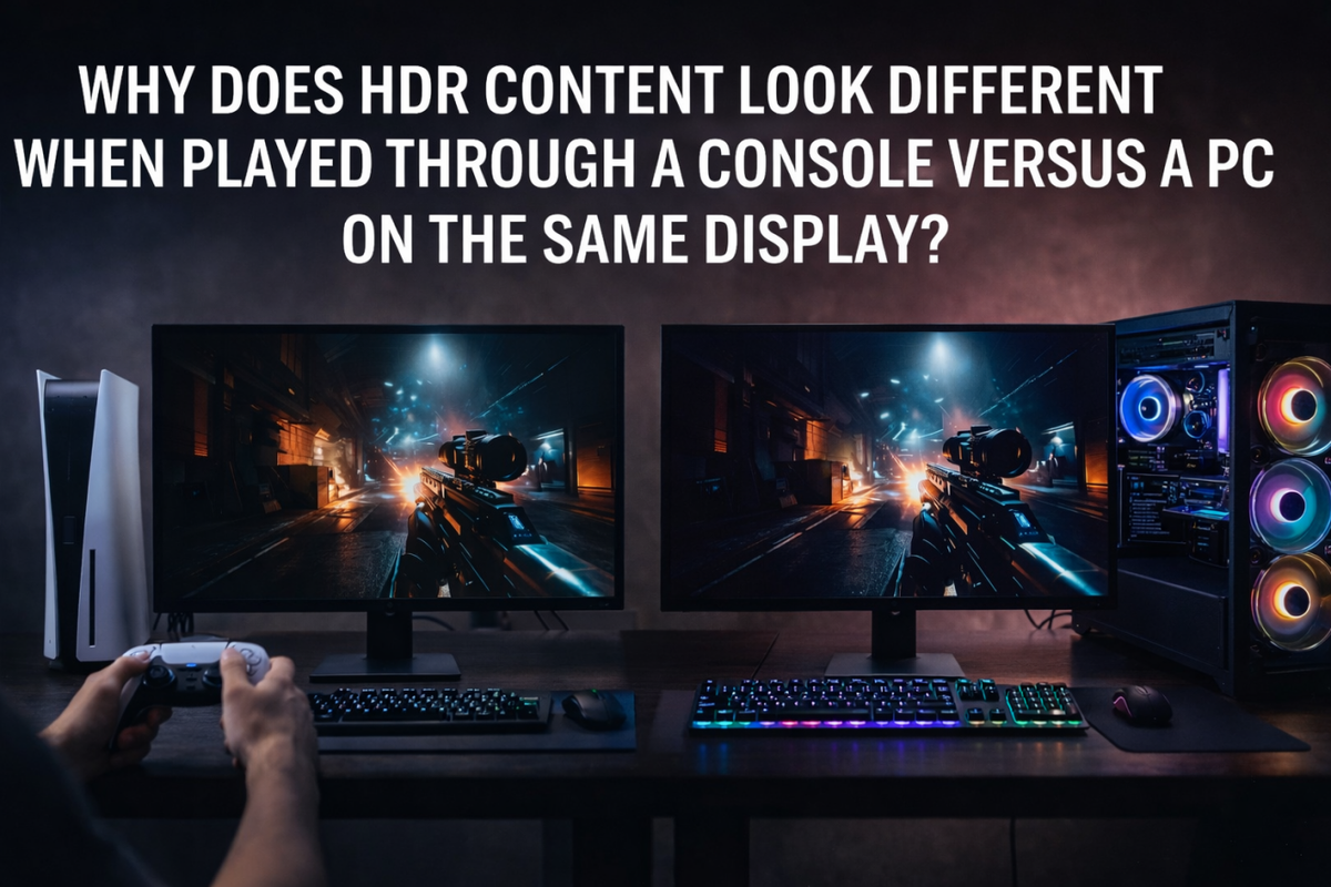 Why Does HDR Content Look Different When Played Through a Console Versus a PC on the Same Display?