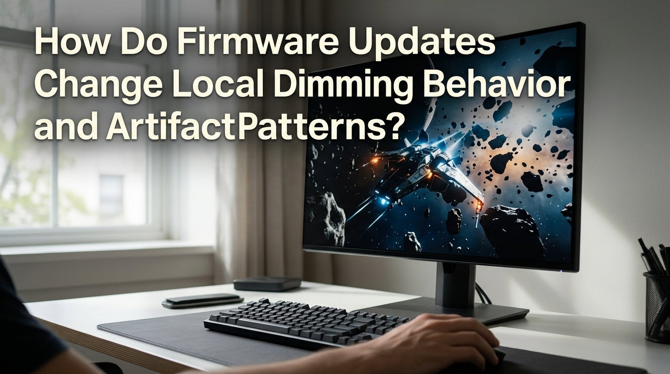 How Do Firmware Updates Change Local Dimming Behavior and Artifact Patterns?