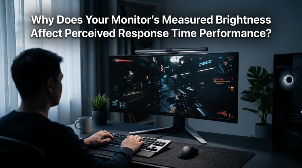 Why Does Your Monitor’s Measured Brightness Affect Perceived Response Time Performance?